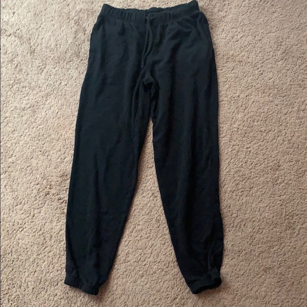 black joggers